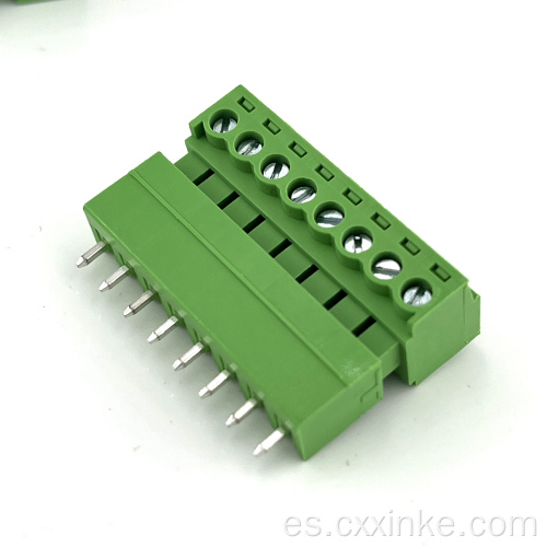 Terminales de PCB y femenino de PCB enchufables de 3.81 mm